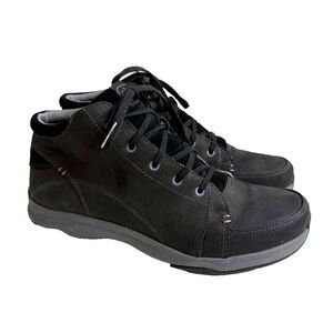 Ahnu Teva Sugarpine Boots Womens Size 10 Leather Trail Hiking Shoes Gray Black